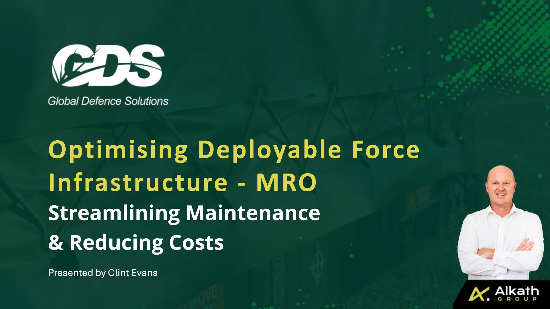 Optimising Deployable Force Infrastructure - MRO